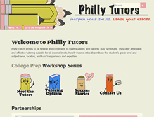 Tablet Screenshot of phillytutors.com